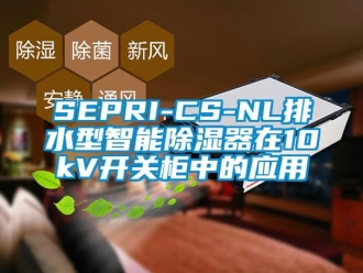 企業新聞SEPRI-CS-NL排水型智能除濕器在10kV開關柜中的應用