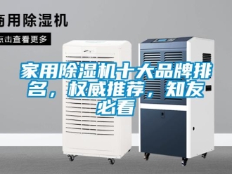 企業新聞家用除濕機十大品牌排名，權威推薦，知友必看