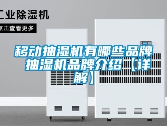 企業新聞移動抽濕機有哪些品牌 抽濕機品牌介紹【詳解】