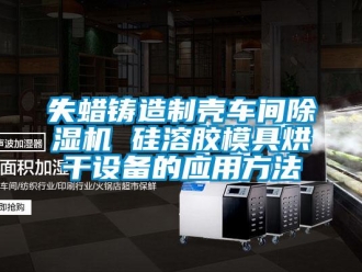 企業(yè)新聞失蠟鑄造制殼車(chē)間除濕機(jī) 硅溶膠模具烘干設(shè)備的應(yīng)用方法