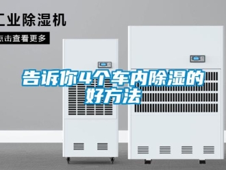 企業(yè)新聞告訴你4個車內(nèi)除濕的好方法