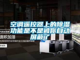 行業(yè)新聞空調(diào)遙控器上的除濕功能是不是被你自動屏蔽了