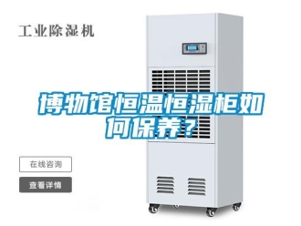 常見問題博物館恒溫恒濕柜如何保養(yǎng)？