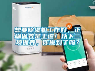 常見問題想要除濕機工作好，正確保養是王道！以下三項保養，你做到了嗎？