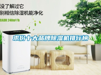 企業新聞求份十大品牌除濕機排行榜