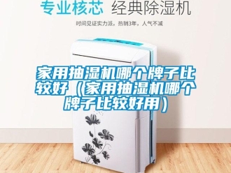 企業新聞家用抽濕機哪個牌子比較好（家用抽濕機哪個牌子比較好用）