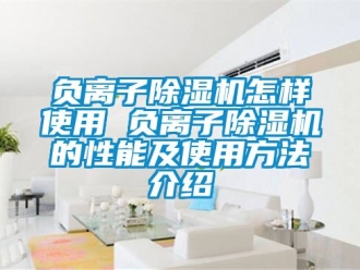行業新聞負離子除濕機怎樣使用 負離子除濕機的性能及使用方法介紹