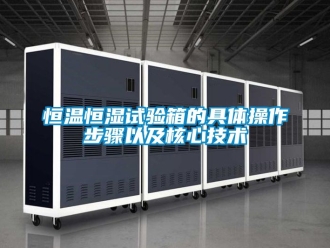 知識百科恒溫恒濕試驗箱的具體操作步驟以及核心技術(shù)