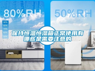 常見(jiàn)問(wèn)題保持恒溫恒濕箱正常使用有哪些是需要注意的