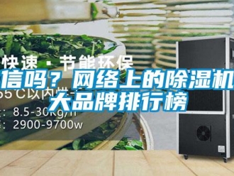 常見問題你信嗎？網(wǎng)絡(luò)上的除濕機(jī)十大品牌排行榜