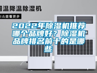 企業新聞2022年除濕機推薦哪個品牌好？除濕機品牌排名前十的是哪些