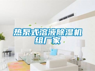 企業(yè)新聞熱泵式溶液除濕機(jī)組廠家