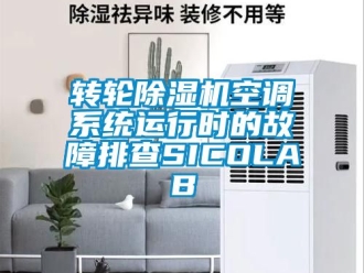 常見問題轉輪除濕機空調系統運行時的故障排查SICOLAB