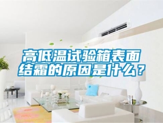 常見問題高低溫試驗箱表面結霜的原因是什么？