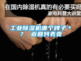 常見問題工業除濕機哪個牌子＊？ 返回列表頁