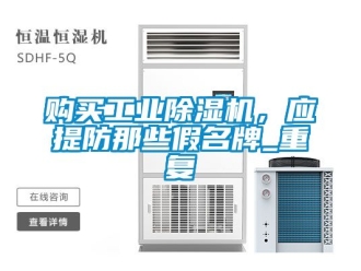 常見問題購買工業除濕機，應提防那些假名牌_重復