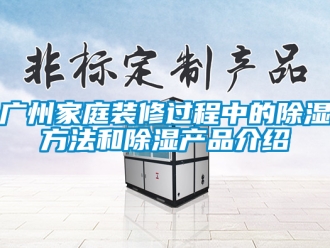 企業(yè)新聞廣州家庭裝修過程中的除濕方法和除濕產(chǎn)品介紹
