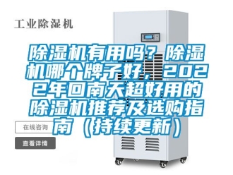 行業新聞除濕機有用嗎？除濕機哪個牌子好，2022年回南天超好用的除濕機推薦及選購指南（持續更新）