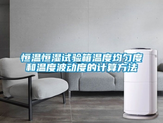 知識百科恒溫恒濕試驗箱溫度均勻度和溫度波動度的計算方法