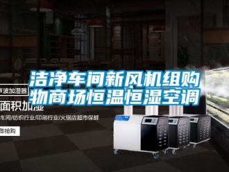 知識百科潔凈車間新風機組購物商場恒溫恒濕空調