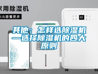 行業新聞其他：怎樣選除濕機—選擇除濕機的四大原則