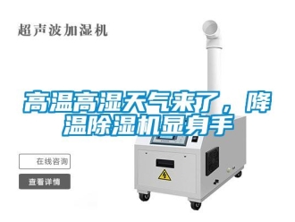 企業(yè)新聞高溫高濕天氣來了，降溫除濕機(jī)顯身手