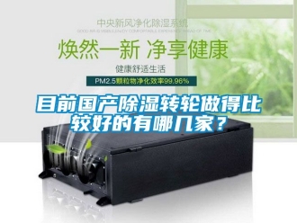 常見問題目前國產除濕轉輪做得比較好的有哪幾家？
