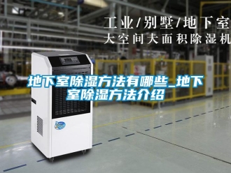 企業(yè)新聞地下室除濕方法有哪些_地下室除濕方法介紹