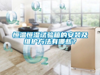 知識百科恒溫恒濕試驗箱的安裝及維護方法有哪些？