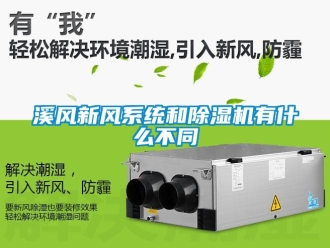 常見問題溪風新風系統(tǒng)和除濕機有什么不同