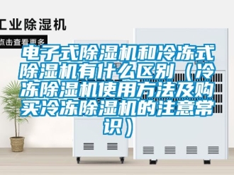 行業(yè)新聞電子式除濕機和冷凍式除濕機有什么區(qū)別（冷凍除濕機使用方法及購買冷凍除濕機的注意常識）