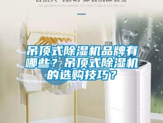 企業新聞吊頂式除濕機品牌有哪些？吊頂式除濕機的選購技巧？
