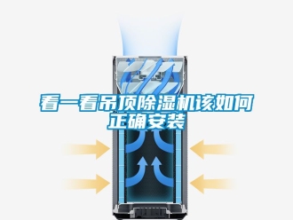 行業(yè)新聞看一看吊頂除濕機該如何正確安裝