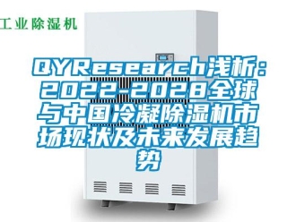 企業新聞QYResearch淺析：2022-2028全球與中國冷凝除濕機市場現狀及未來發展趨勢