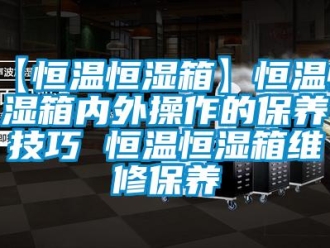 常見問題【恒溫恒濕箱】恒溫恒濕箱內(nèi)外操作的保養(yǎng)技巧 恒溫恒濕箱維修保養(yǎng)