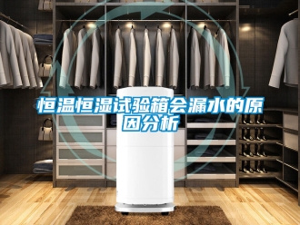 知識(shí)百科恒溫恒濕試驗(yàn)箱會(huì)漏水的原因分析