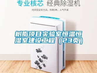 知識百科樹脂項目實驗室恒溫恒濕室建設(shè)工程（23頁）