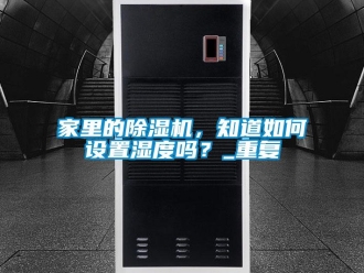 行業新聞家里的除濕機，知道如何設置濕度嗎？_重復