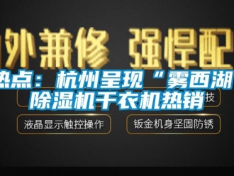 行業新聞熱點：杭州呈現“霧西湖”除濕機干衣機熱銷