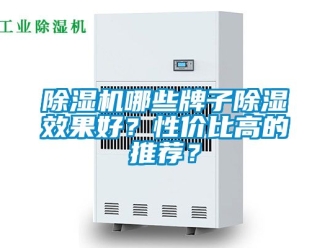 行業(yè)新聞除濕機哪些牌子除濕效果好？性價比高的推薦？