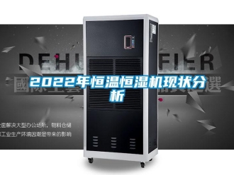 常見問題2022年恒溫恒濕機現狀分析