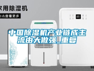 行業(yè)新聞中國除濕機(jī)產(chǎn)業(yè)鏈成主流由大做強(qiáng)_重復(fù)