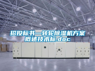 常見問題招投標書—轉輪除濕機方案概述技術標.doc