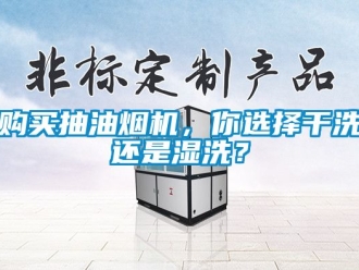 企業(yè)新聞購(gòu)買抽油煙機(jī)，你選擇干洗還是濕洗？