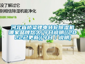 常見問題河北省橋梁鋰電轉(zhuǎn)輪除濕機哪家品牌悠久[今日說明](2022已更新)(今日／說明)