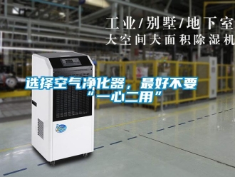 知識百科選擇空氣凈化器，最好不要“一心二用”