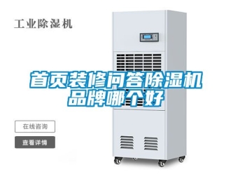 企業新聞首頁裝修問答除濕機品牌哪個好