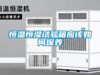 知識(shí)百科恒溫恒濕試驗(yàn)箱應(yīng)該如何保養(yǎng)