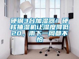 企業(yè)新聞?dòng)蹭?臺(tái)加濕器！硬核抽濕機(jī)讓濕度降低20，雨下一周都不怕