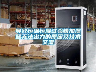 知識百科導致恒溫恒濕試驗箱加濕器無法出力的原因及技術交流